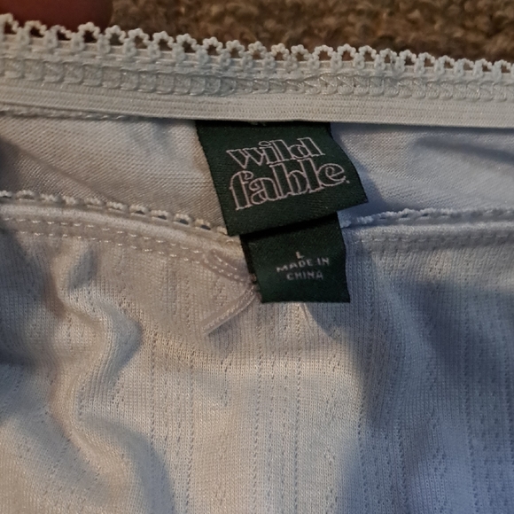 Wild Fable Light Blue Ruffle Mini Skirt - Picture 4 of 5